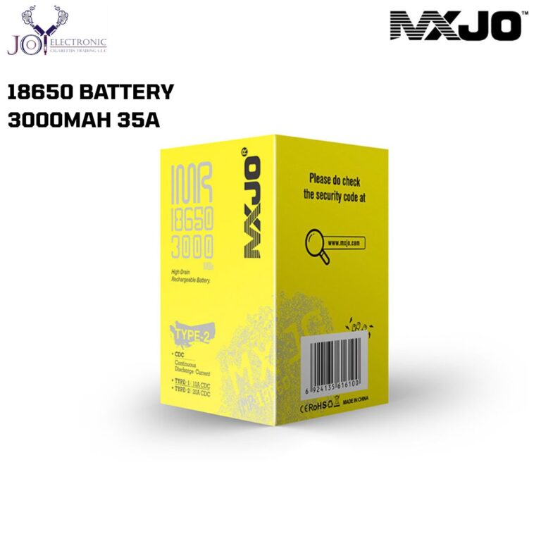 MXJO-18650-BATTERY-3000MAH-35A-Box-768x768-1.jpg MXJO 18650 BATTERY 3000MAH 35A - Image 1